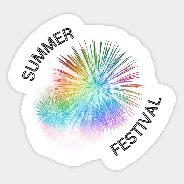 It's Summer Festival Time Sticker by Samurai Rouge